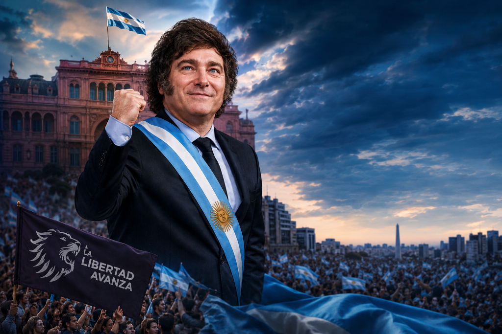 Milei suma 42% de imagen positiva y sacar&iacute;a 40% de los votos en primera vuelta para 2027