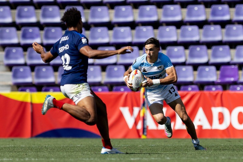 Jornada perfecta para Los Pumas 7s: vencieron a Nueva Zelanda y Francia y se metieron en semifinales