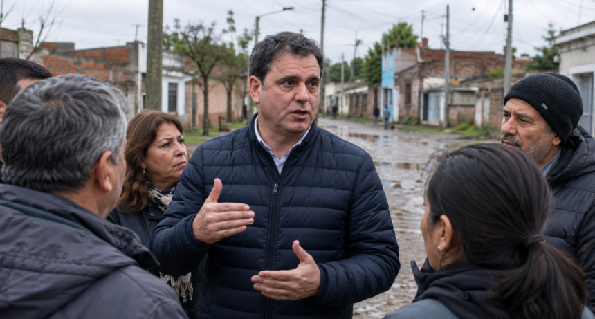 Lisandro Catal&aacute;n responsabiliz&oacute; a &ldquo;40 a&ntilde;os de peronismo&rdquo; por la situaci&oacute;n de Tucum&aacute;n durante una recorrida en R&iacute;o Chico