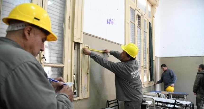 Plan de recuperación en la Escuela Normal de Tucumán: nuevos relevamientos y reparaciones en techos, electricidad y pisos