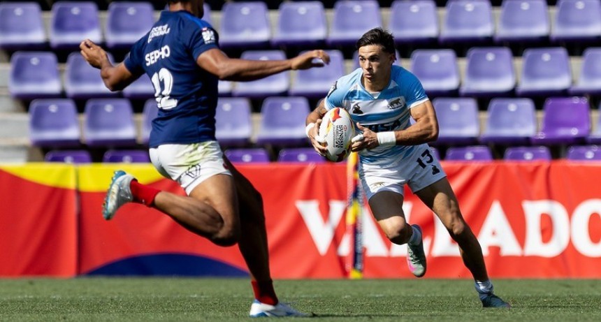 Jornada perfecta para Los Pumas 7s: vencieron a Nueva Zelanda y Francia y se metieron en semifinales