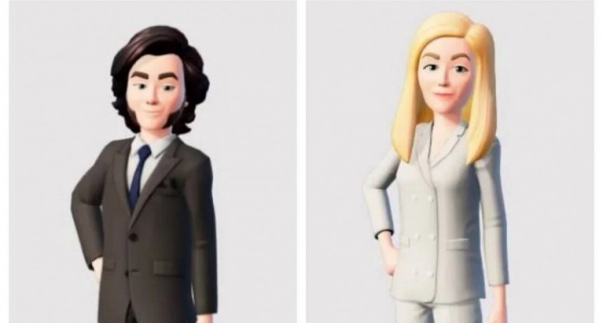 Javier Milei compartió su avatar y el de su hermana Karina tras la reunión con Mark Zuckerberg