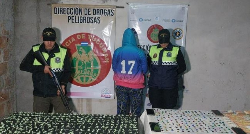Narcomenudeo: Sacan de circulación más de 1000 dosis de cocaína