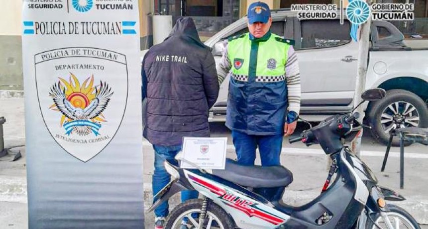 Aprehendieron a un delincuente que robaba motos y las vendía por redes sociales