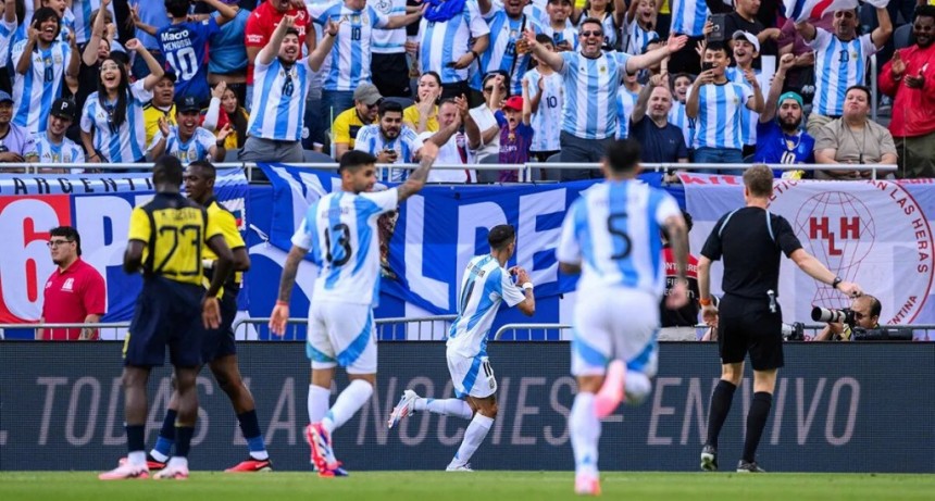 La Selección argentina le ganó a Ecuador en el primer amistoso previo a la Copa América