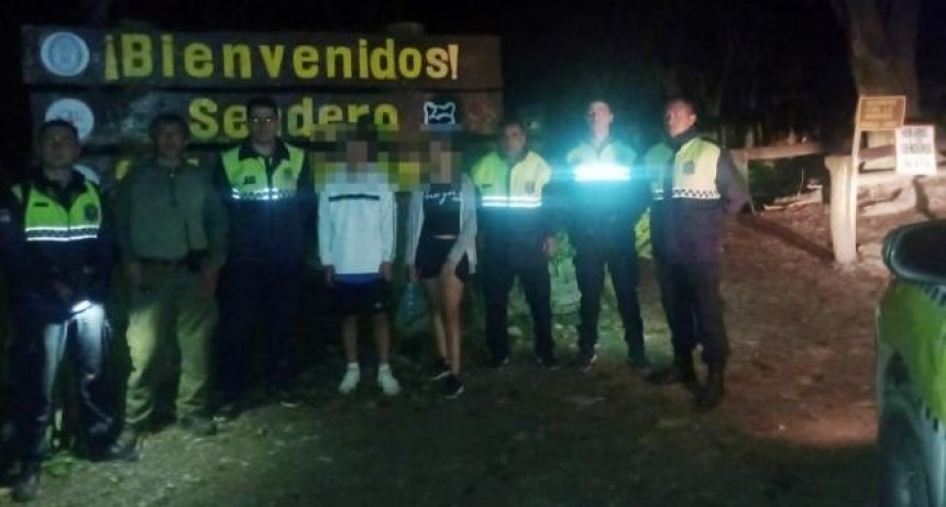 Rescataron a dos adolescentes perdidos en San Javier