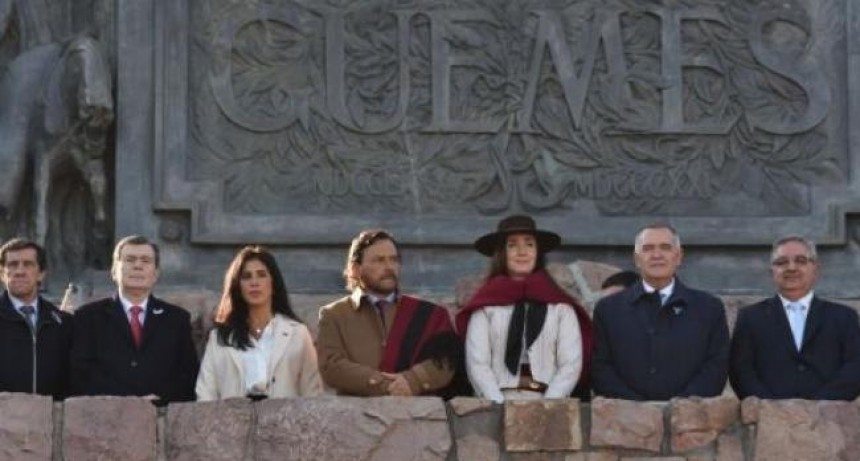 Jaldo acompañó a Villarruel y Sáenz, en los actos en honor al general Güemes en Salta
