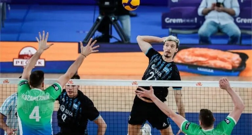 Voleibol: Argentina cayó ante Eslovenia en la Liga de Naciones