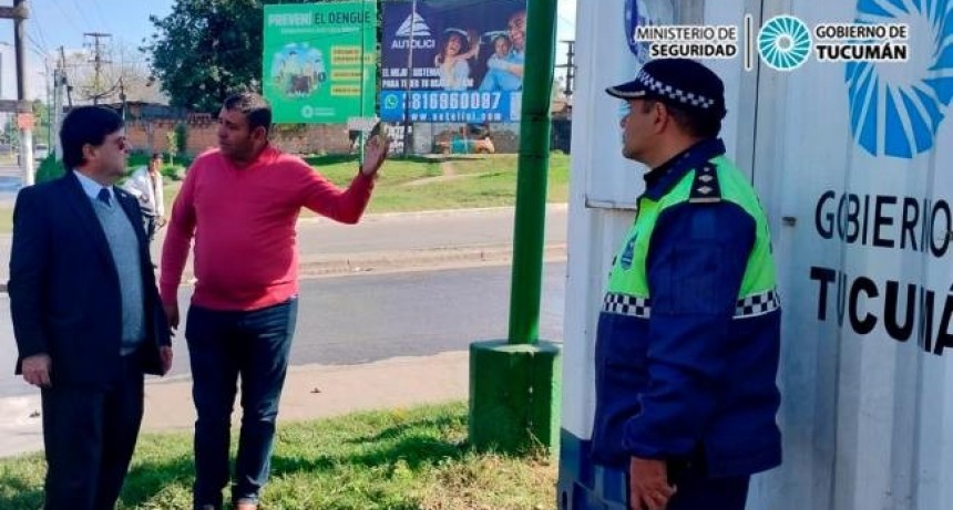 Instalaron un nuevo puesto de control en avenidas Francisco de Aguirre y Ejército del Norte