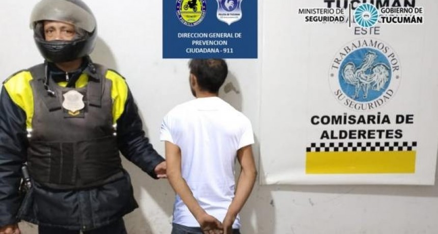 Quiso incendiar la casa de un familiar y fue aprehendido