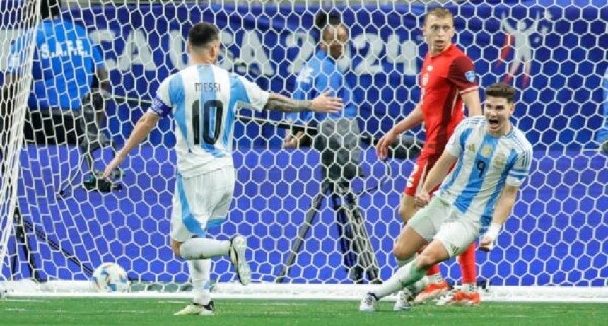 Argentina le ganó a Canadá en el debut de la Copa América