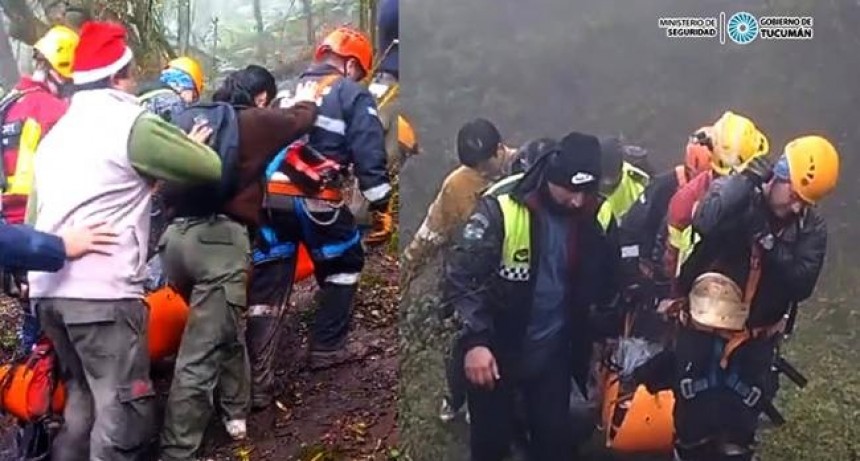 Rescatan a una pareja que practicaba senderismo