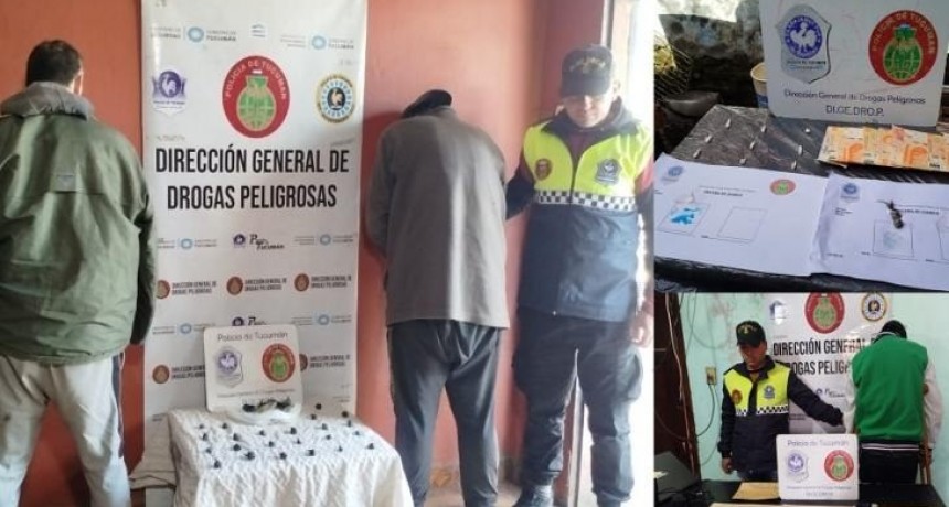 Allanamientos en El Triángulo: incautan drogas y detienen a narcomenudistas