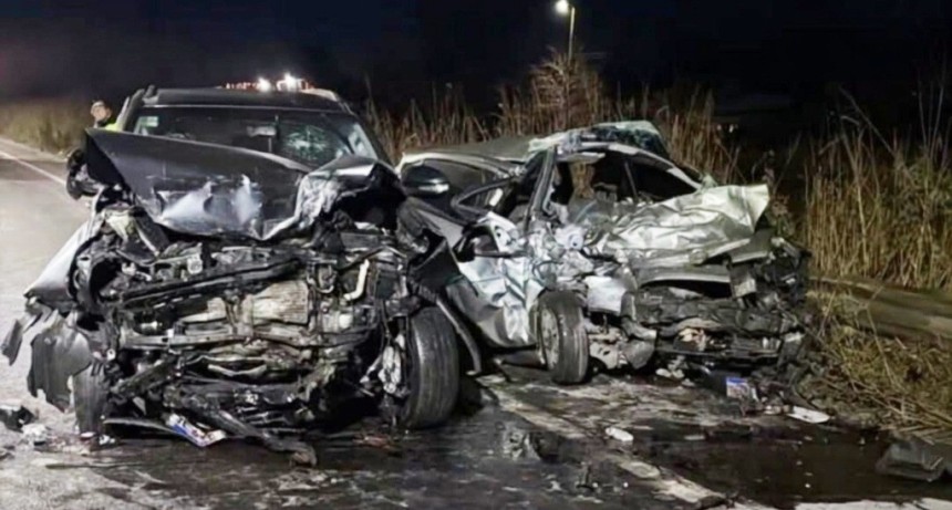 Tragedia en la vieja Ruta 38: un muerto y dos heridos tras un violento choque en el acceso a Arcadia