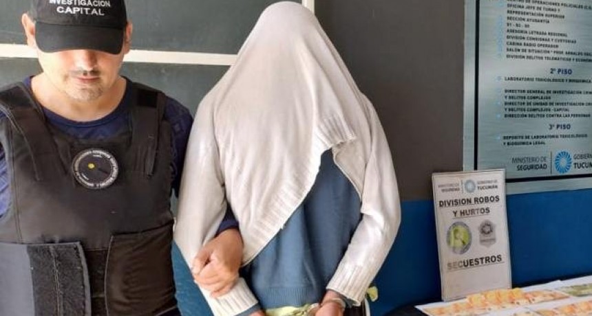 Aprehenden al presunto autor del robo en un comercio de calle Bulnes
