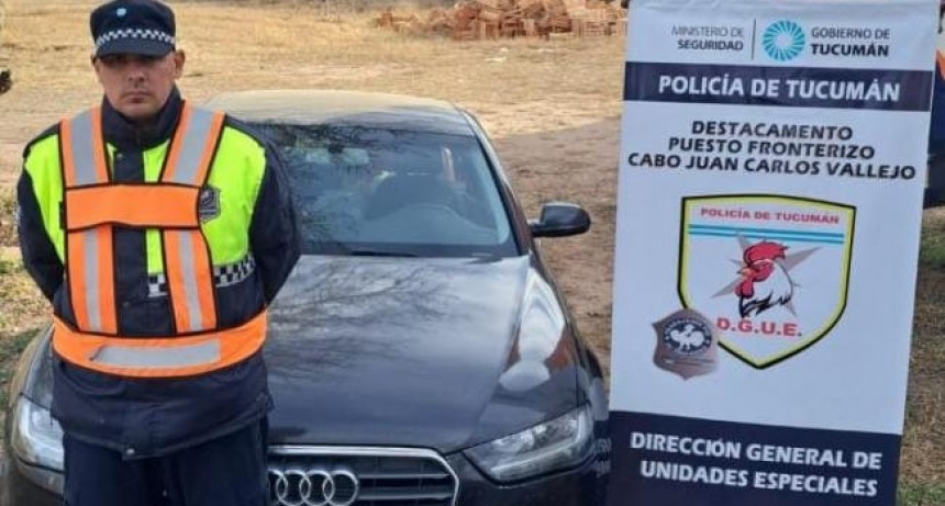 Secuestran un auto de alta gama adulterado y aprehenden a su conductor