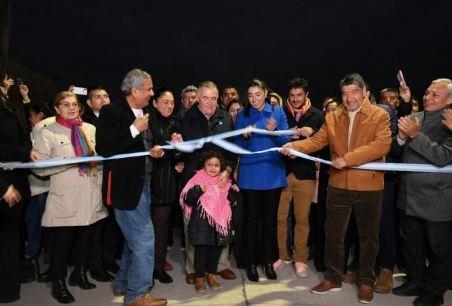 Aguilares: inauguraron obras de pavimento sobre avenida Alem