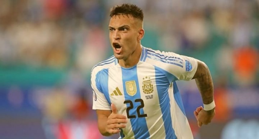 Lautaro Martínez integra el once ideal de la Copa América 2024
