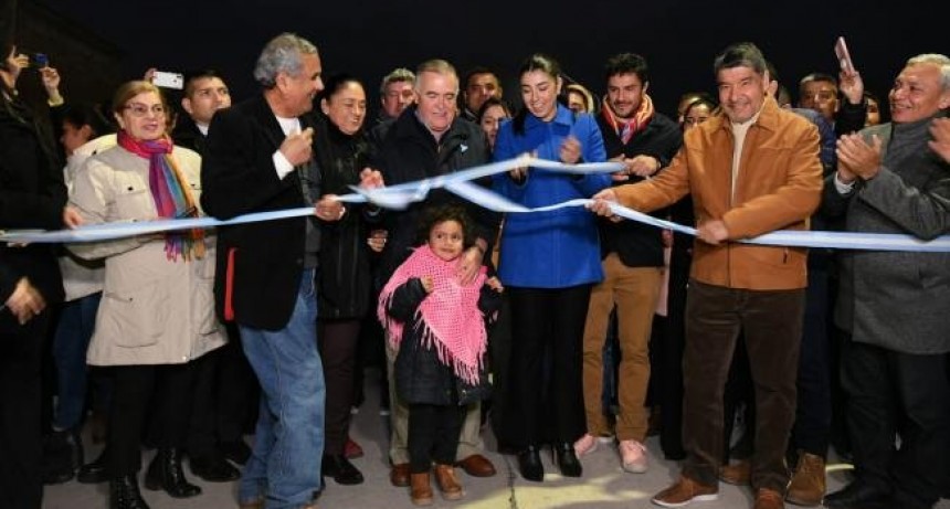 Aguilares: inauguraron obras de pavimento sobre avenida Alem
