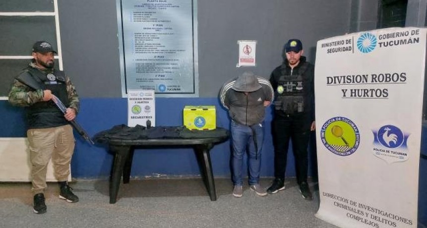 Detienen a un hombre con frondoso prontuario por un robo millonario