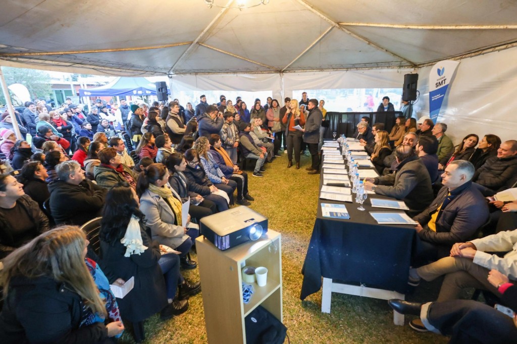 Chahla lideró una nueva jornada de Presupuesto Participativo