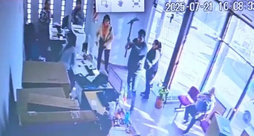 Violento ataque a oficina de energía en San Jorge