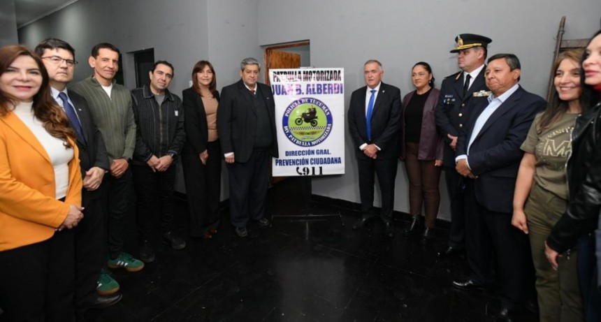 Jaldo refuerza seguridad en Alberdi con nueva base y equipamiento