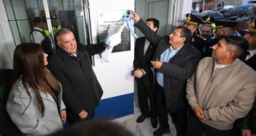 Jaldo inauguró obras de infraestructura en Banda del Río Salí
