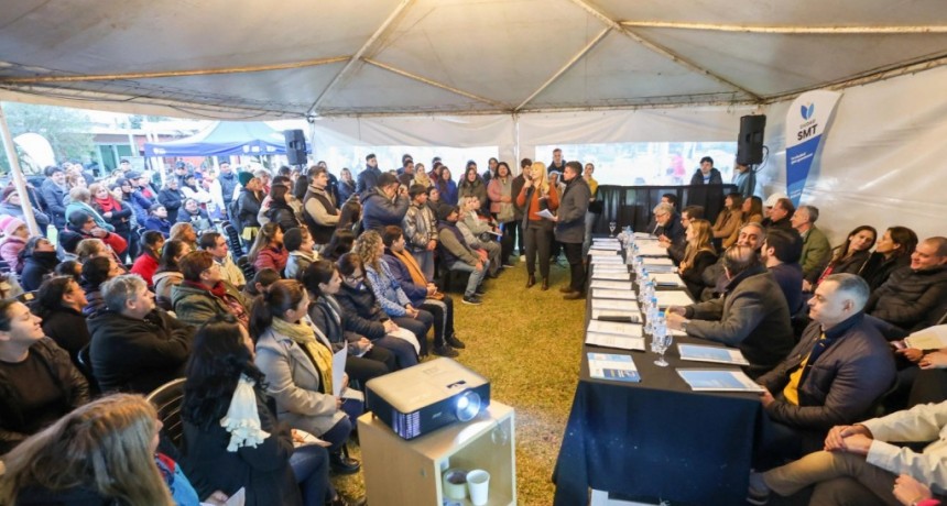Chahla lideró una nueva jornada de Presupuesto Participativo
