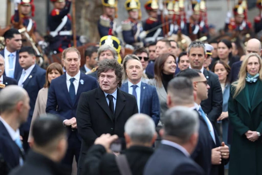 Javier Milei encabez&oacute; el Tedeum por el 9 de Julio junto a su nuevo Gabinete y sin Victoria Villarruel