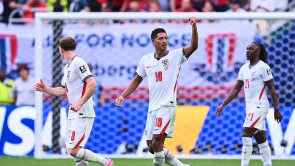 Mundial 2026: Inglaterra remonta 2-1 a Noruega con doblete de Bellingham y es semifinalista
