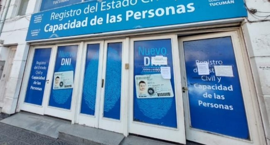 El sábado y domingo el Registro Civil atenderá para entrega de DNI