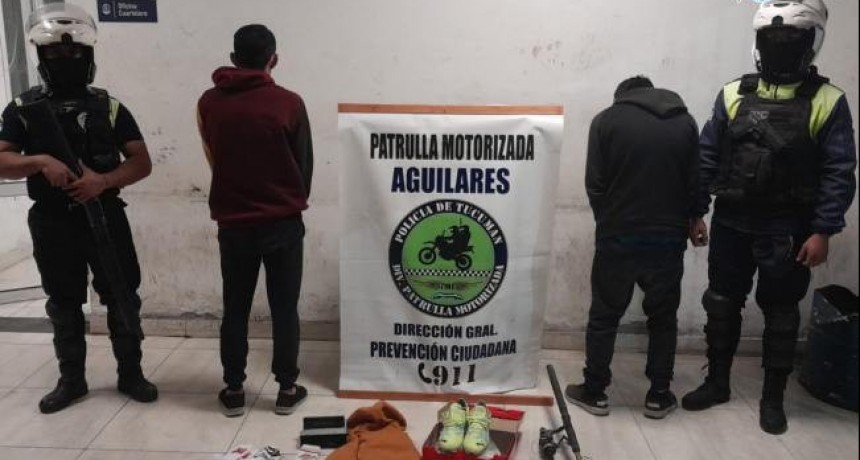 Aguilares: robaron y fueron aprehendidos infraganti