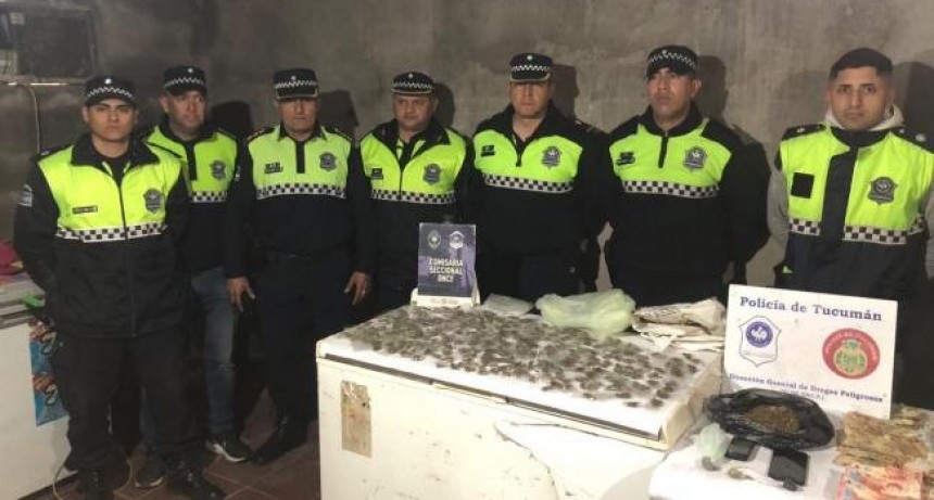 Secuestran más de 300 envoltorios de marihuana