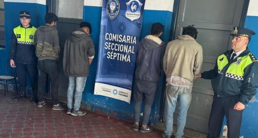 Cuatro jóvenes fueron aprehendidos por disturbios