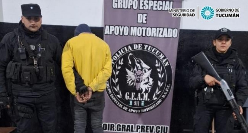 Aprehendieron a un ladrón cuando se encontraba en pleno acto delictivo