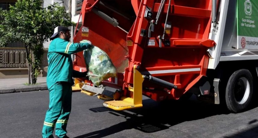 Solicitan a los vecinos de la Capital que no saquen la basura hasta el lunes