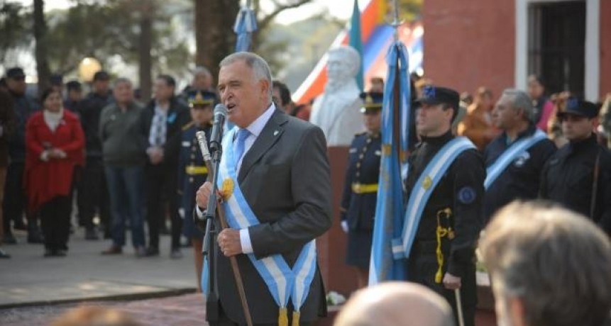 Jaldo encabezó el acto oficial por un nuevo aniversario del fallecimiento de San Martín