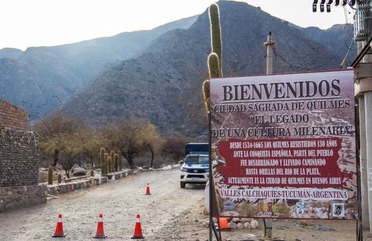 Obra vial: pavimentan acceso a la Ciudad Sagrada de Quilmes