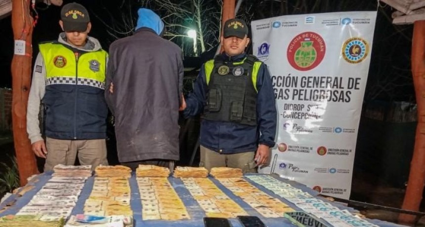 Secuestran drogas y dinero en allanamientos en Concepción