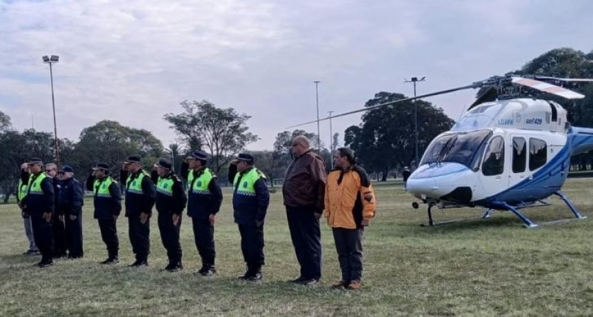 Megaoperativo policial recorre barrios con apoyo aéreo