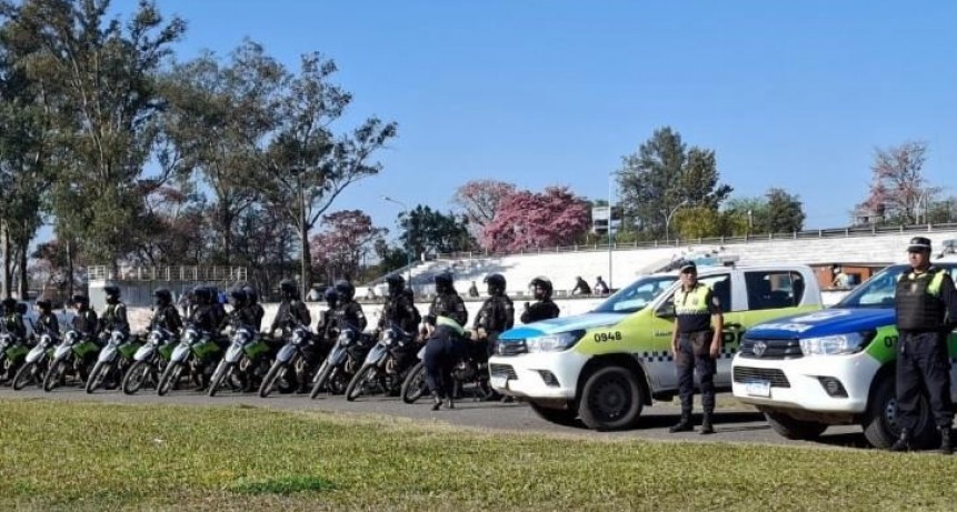 Megaoperativo en Parque 9 de Julio