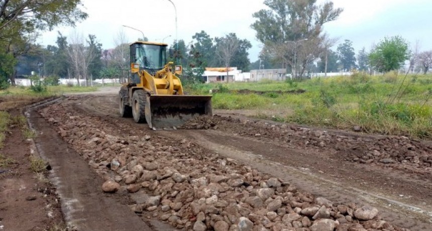 La Municipalidad realiza obras para mejorar la transitabilidad de las calles en Campo Norte y otros sectores de la ciudad