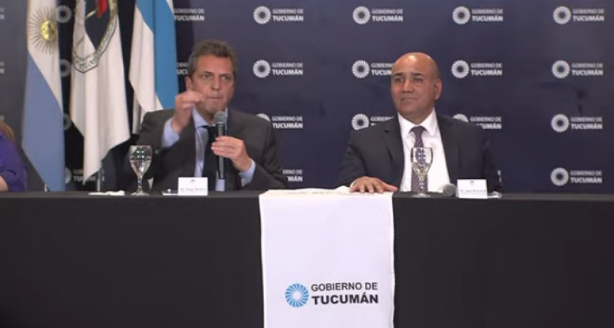 Massa: "Vamos a convocar a un nuevo pacto federal para que las provincias tengan más presupuesto"