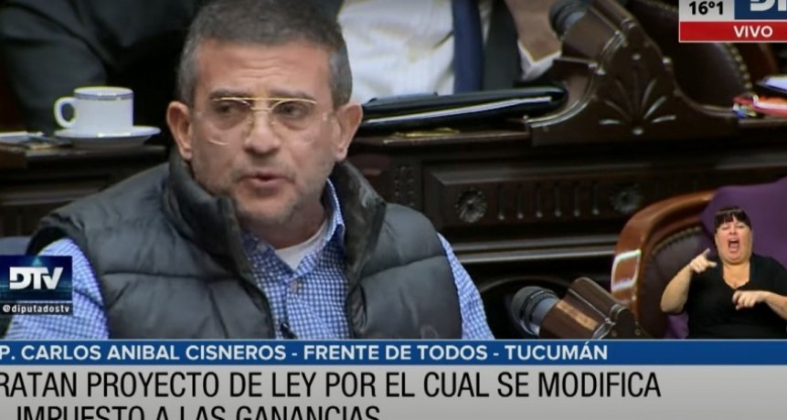 Cisneros: "los demás partidos le tienen asco a los trabajadores y a la dirigencia sindical"