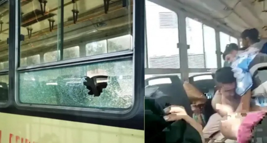 Ataque "piraña" a un colectivo en El Colmenar