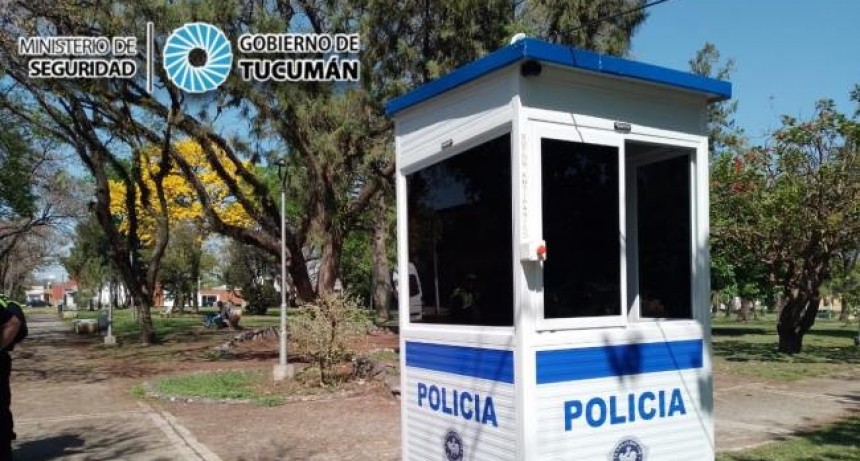Instalan una garita preventiva en el barrio Modelo