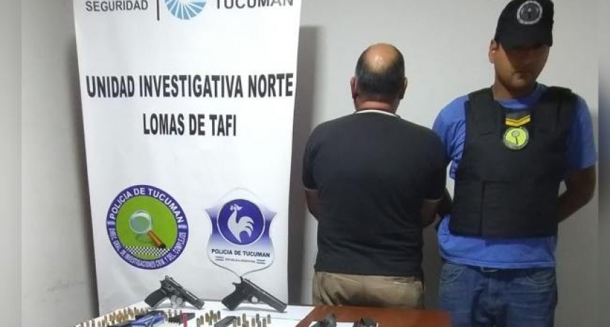 Aprehenden en Tafí Viejo a un hombre que circulaba armado