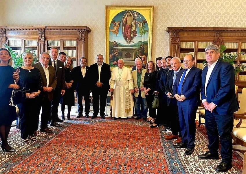 El papa Francisco recibió a la CGT