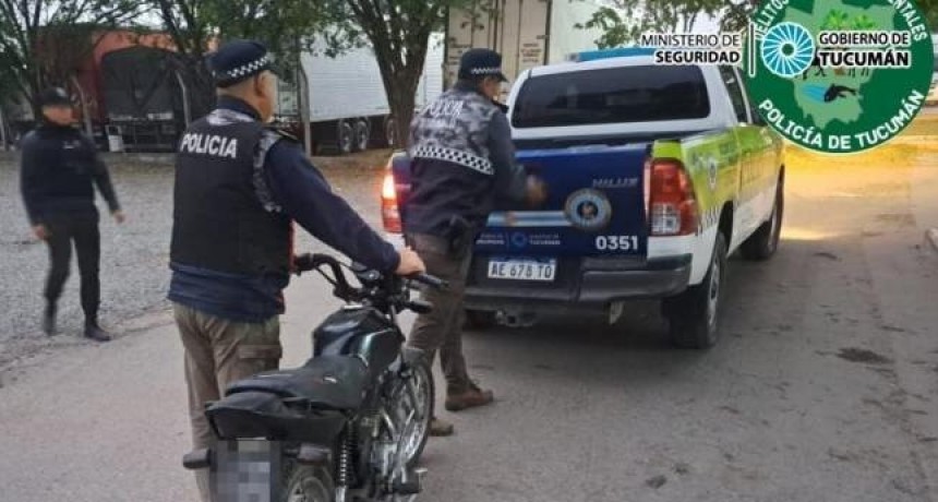 Durante operativos policiales, recuperaron dos motos robadas
